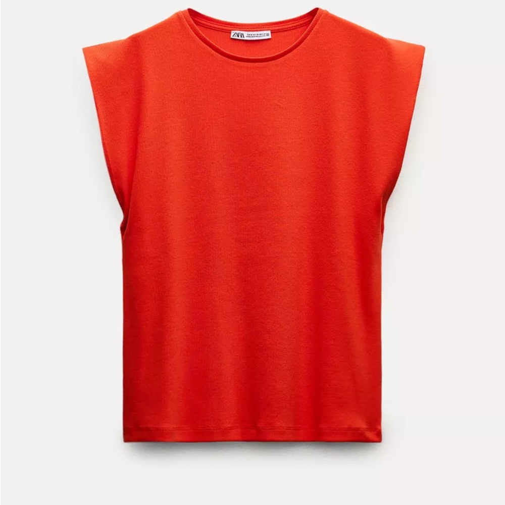 Zara Red Muscle Tee